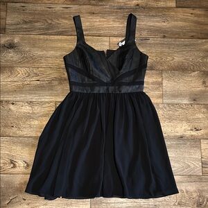 Armani Exchange Black Sweetheart Mini Dress